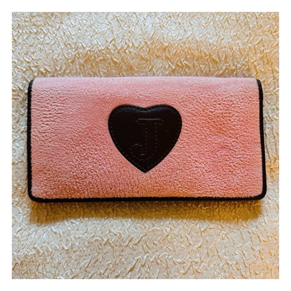 Vintage Juicy Couture Credit Card Wallet Y2K Pink Brown - Picture 3 of 9